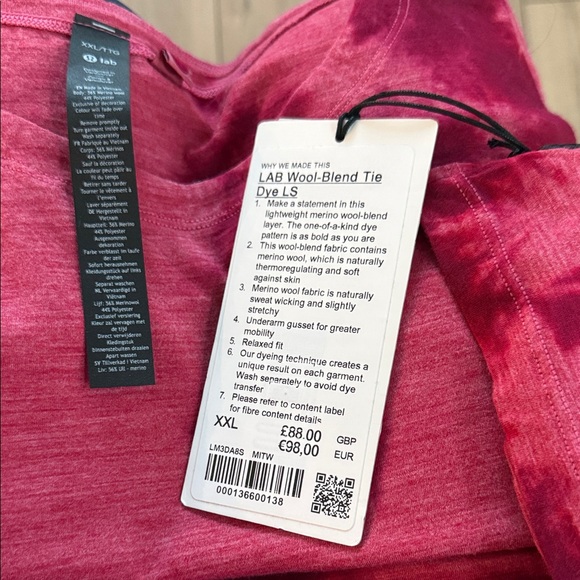 Pink Tie-Dye Long Sleeve Shirt - Picture 3 of 3